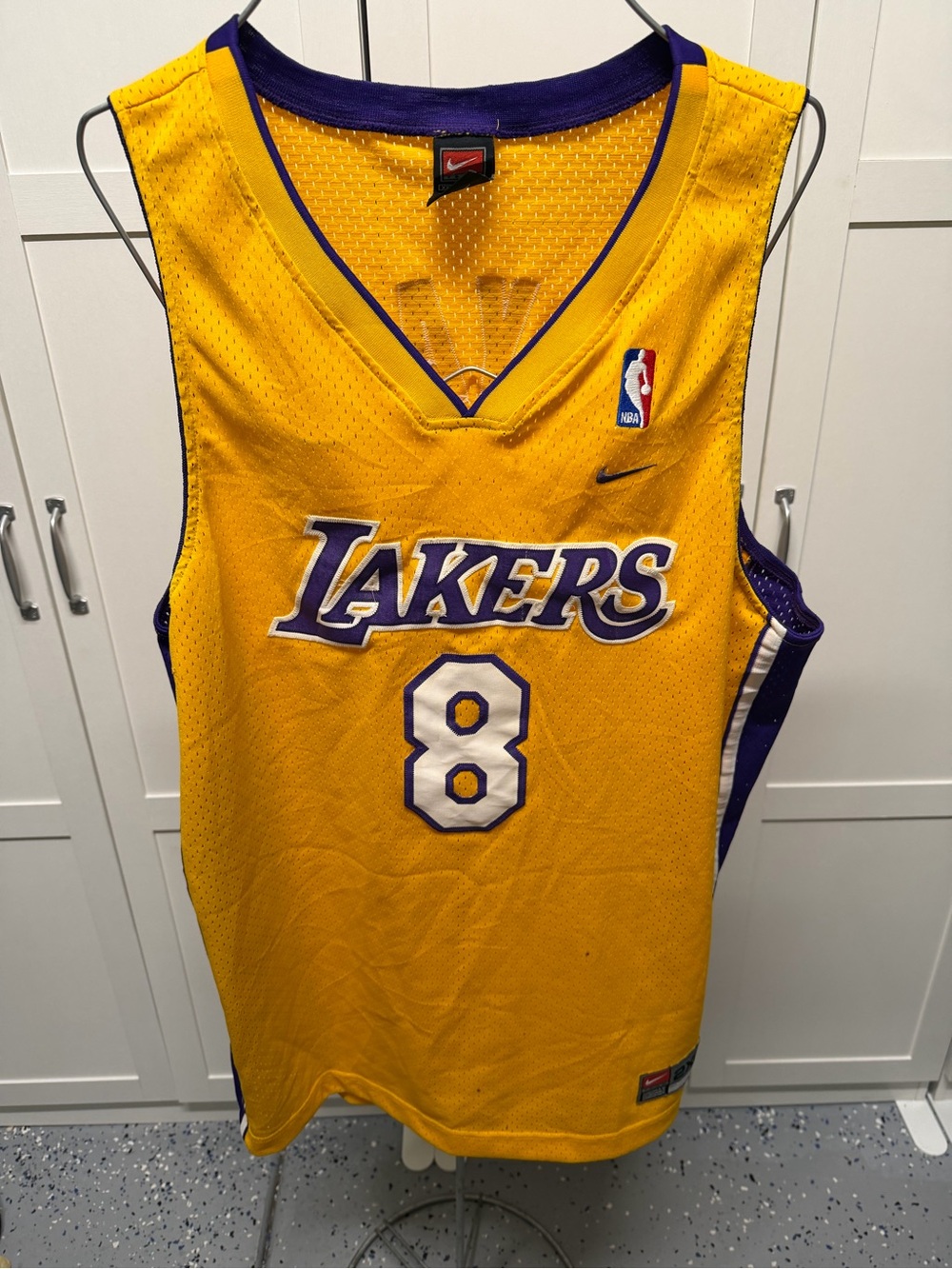 Nike Los Angeles Lakers Gold & Purple #8 Basketball Jersey